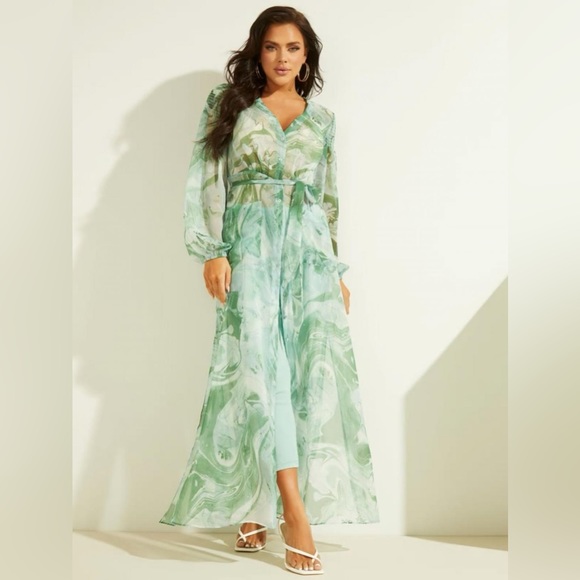 Guess Sheer Maxi Dress. Size Small. - Picture 1 of 10